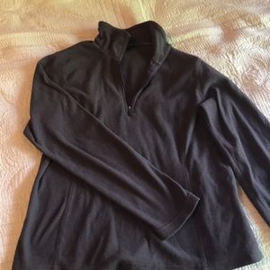Lands End fleece quarter zip